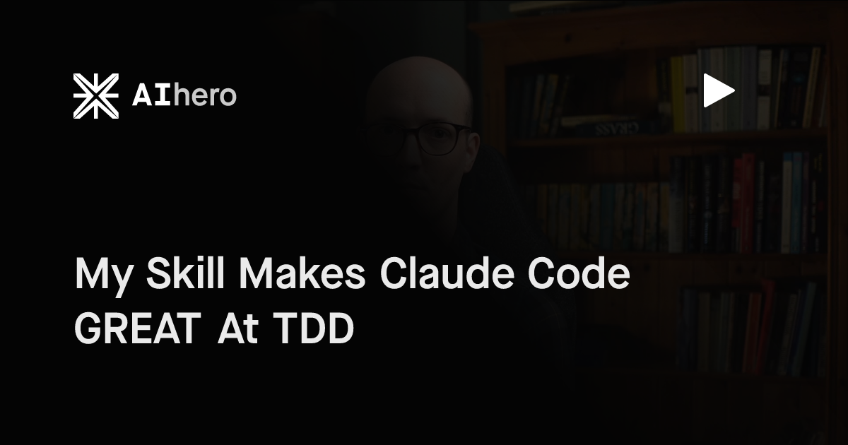 My Skill Makes Claude Code GREAT At TDD