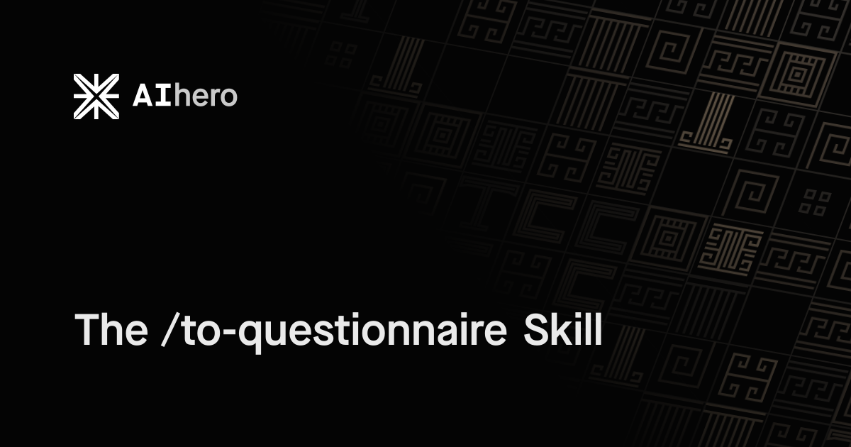 The /to-questionnaire Skill